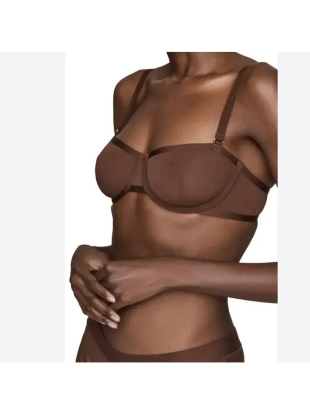 CUUP The Balconette Mesh Bra Brown Mesh 30D